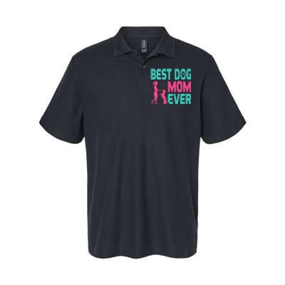 Mothers Day Dog Mom Best Dog Mom Ever Softstyle Adult Sport Polo