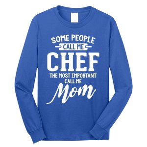 Mothers Day Design Chef Mom Gift Long Sleeve Shirt