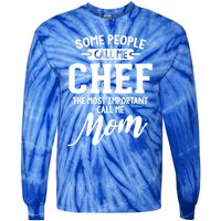 Mothers Day Design Chef Mom Gift Tie-Dye Long Sleeve Shirt