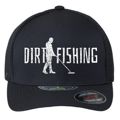 Metal Detecting Detector Detection Fishing Dirt Flexfit Unipanel Trucker Cap
