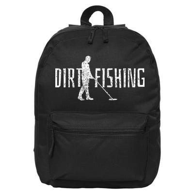 Metal Detecting Detector Detection Fishing Dirt 16 in Basic Backpack
