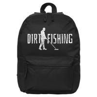 Metal Detecting Detector Detection Fishing Dirt 16 in Basic Backpack