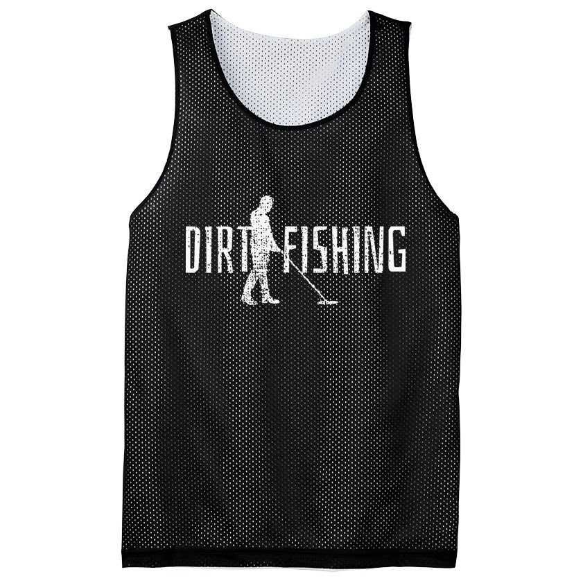 Metal Detecting Detector Detection Fishing Dirt Mesh Reversible Basketball Jersey Tank