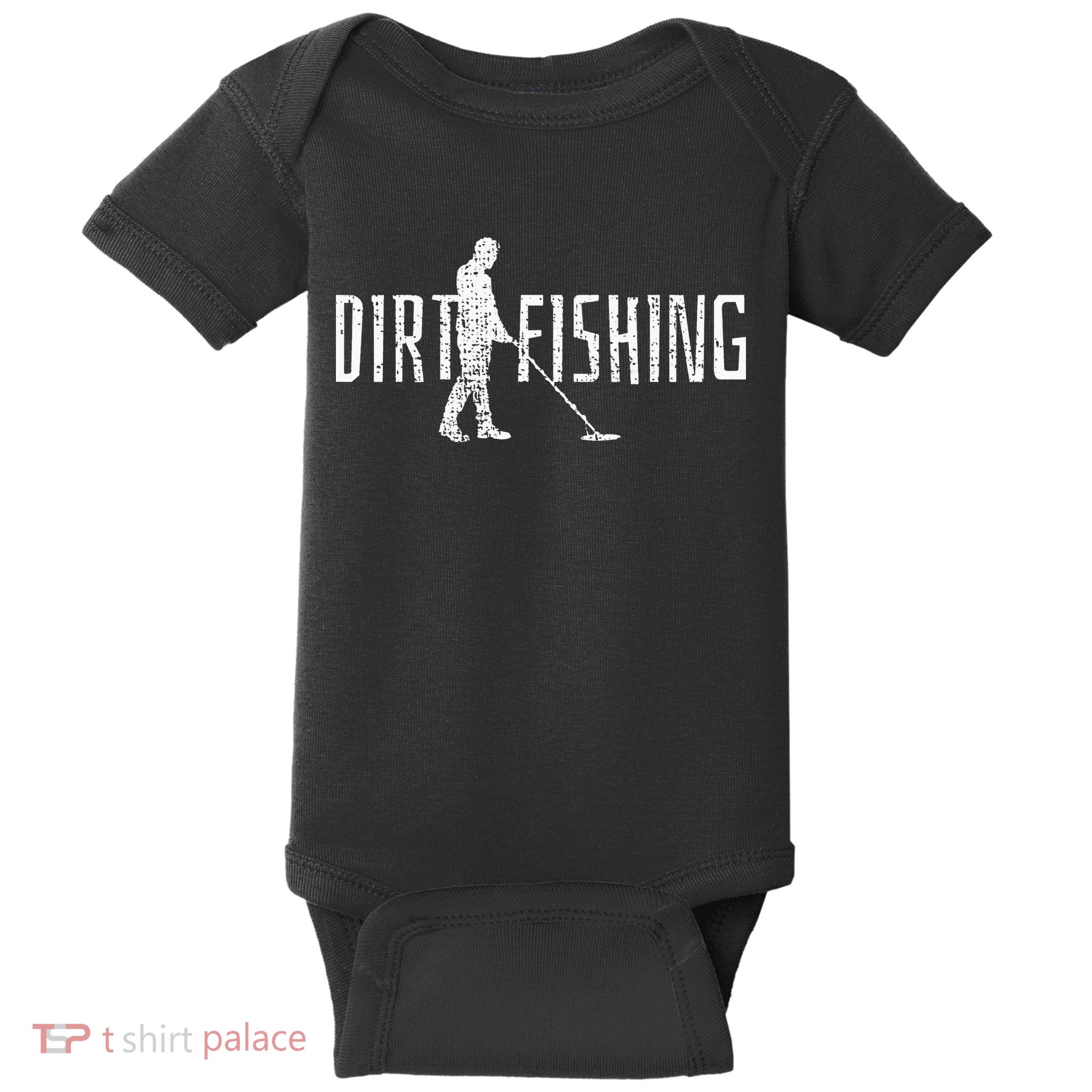 Metal Detecting Detector Detection Fishing Dirt Baby Bodysuit