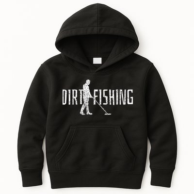 Metal Detecting Detector Detection Fishing Dirt Kids Hoodie