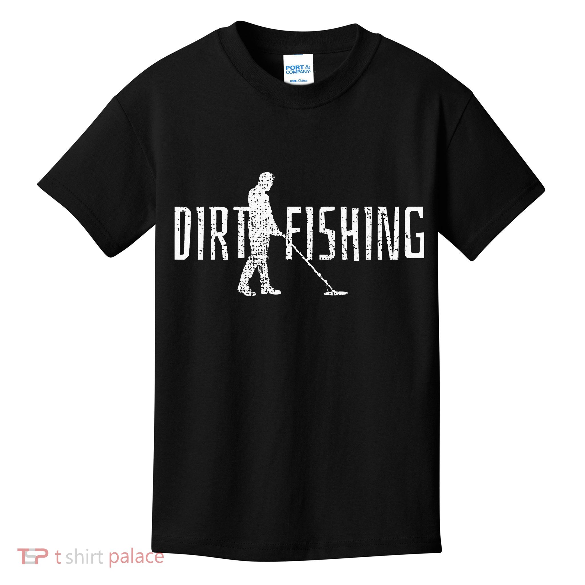 Metal Detecting Detector Detection Fishing Dirt Kids T-Shirt