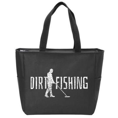 Metal Detecting Detector Detection Fishing Dirt Zip Tote Bag