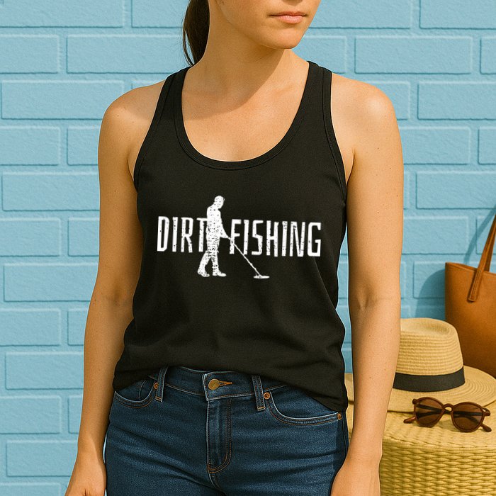 Metal Detecting Detector Detection Fishing Womens Tank Top