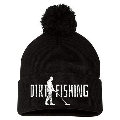 Metal Detecting Detector Detection Fishing Pom Pom 12in Knit Beanie