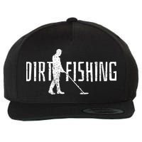 Metal Detecting Detector Detection Fishing Wool Snapback Cap