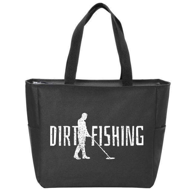 Metal Detecting Detector Detection Fishing Zip Tote Bag