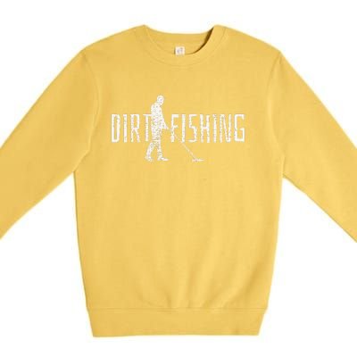 Metal Detecting Detector Detection Fishing Premium Crewneck Sweatshirt