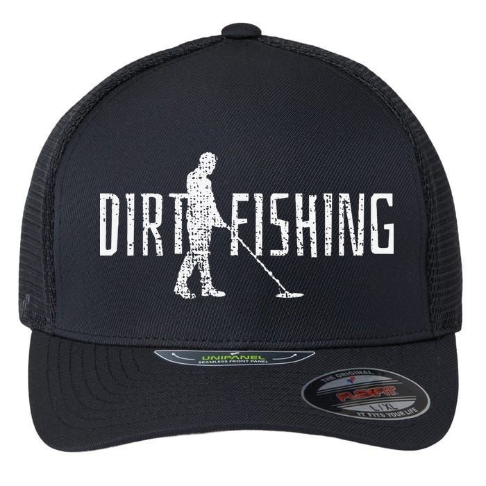 Metal Detecting Detector Detection Fishing Flexfit Unipanel Trucker Cap