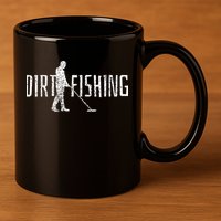 Metal Detecting Detector Detection Fishing 11oz C Handle Ceramic Mug