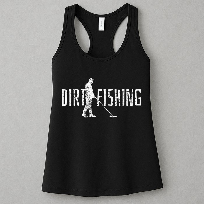 Metal Detecting Detector Detection Fishing Womens Tank Top