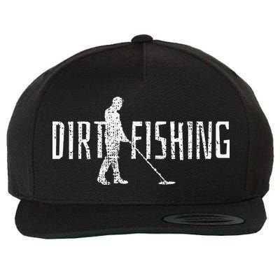 Metal Detecting Detector Detection Fishing Wool Snapback Cap