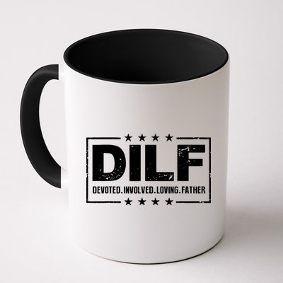 Mens DILF Devoted Involved Loving Father Dad Papa Mug