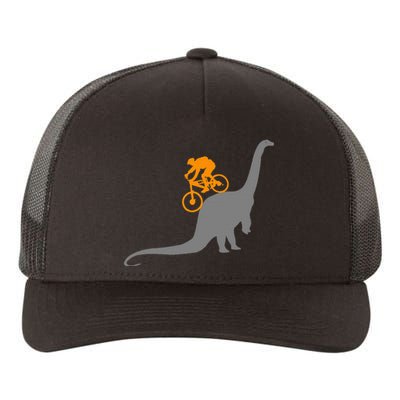 Mtb Dinosaur Dino Bike Mountain Bicycle Sport Yupoong Adult 5-Panel Trucker Hat