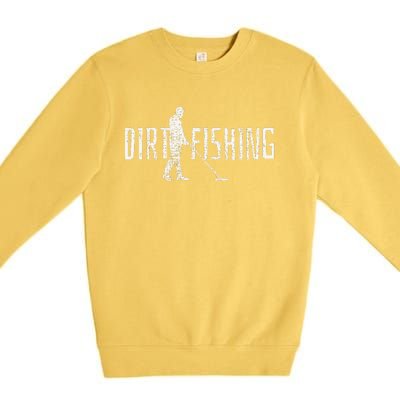 Metal Detecting Detector Detection Fishing Premium Crewneck Sweatshirt