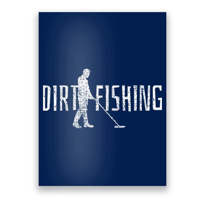 Metal Detecting Detector Detection Fishing Poster