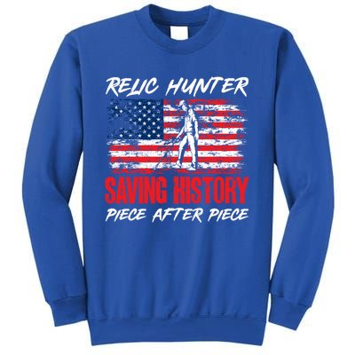 Metal Detecting Detector Relic Hunter American Flag Gift Sweatshirt