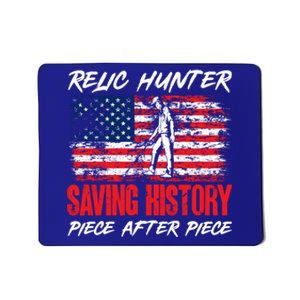 Metal Detecting Detector Relic Hunter American Flag Gift Mousepad