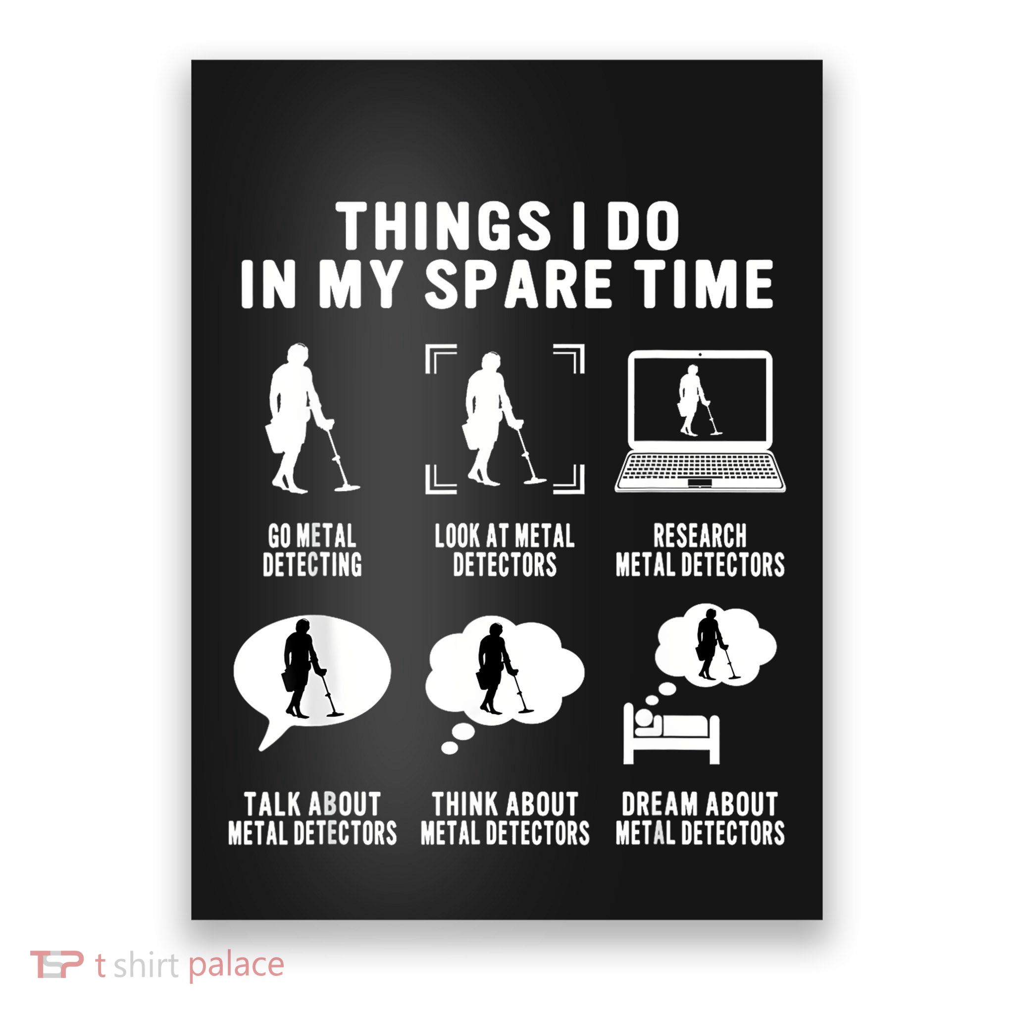 Metal Detecting Detectorist For Treasure Hunter Women Poster