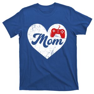 Mother's Day Distressed Heart Video Game Mom Mama Sport Fan Gift T-Shirt