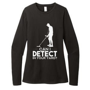 Metal Detecting Design Can I Detect In Your Yard Womens CVC Long Sleeve Shirt