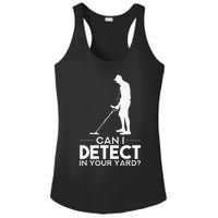 Metal Detecting Design Can I Detect In Your Yard Ladies PosiCharge Competitor Racerback Tank