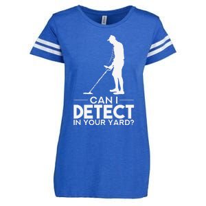 Metal Detecting Design Can I Detect In Your Yard Enza Ladies Jersey Football T-Shirt