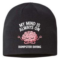 Mindful Dumpster Diving Zen Recycling Humor Eco Friendly Sustainable Beanie