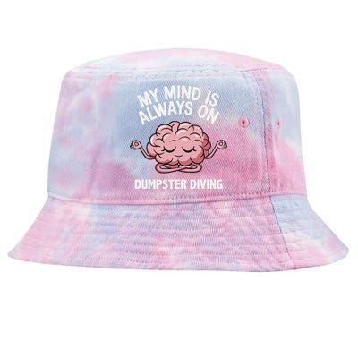 Mindful Dumpster Diving Zen Recycling Humor Eco Friendly Tie-Dyed Bucket Hat