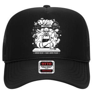 Mf Doom Diner Chef Doom High Crown Mesh Back Trucker Hat