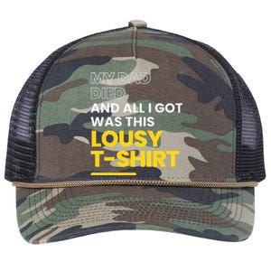 My Dad Died And All I Got Was This Lousy Retro Rope Trucker Hat Cap