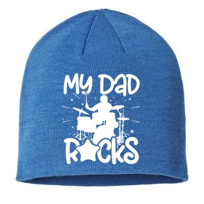 My Dad Drummer Drumming Drums Musician Rock Band Metal Meaningful Gift Sustainable Beanie