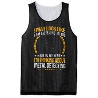 Metal Detecting Detectorists funny saying Mesh Reversible Basketball Jersey Tank