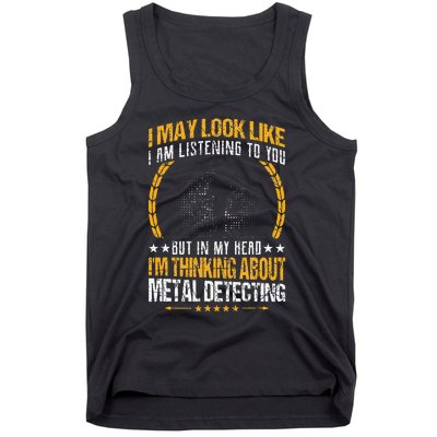 Metal Detecting Detectorists funny saying Tank Top