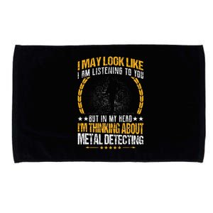 Metal Detecting Detectorists funny saying Microfiber Hand Towel