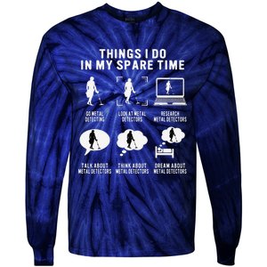 Metal Detecting Detectorist For Treasure Hunter Tie-Dye Long Sleeve Shirt