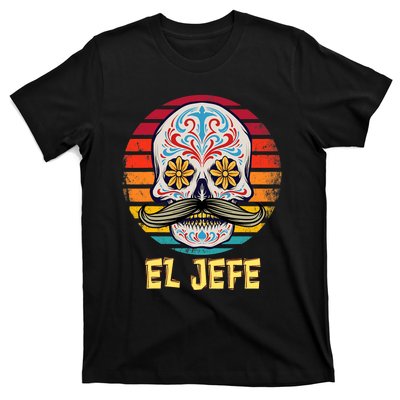 Mexican Dia De Los Muertos Day Of Dead El Jefe T-Shirt