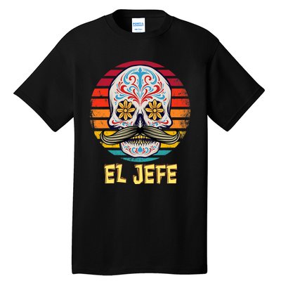 Mexican Dia De Los Muertos Day Of Dead El Jefe Tall T-Shirt