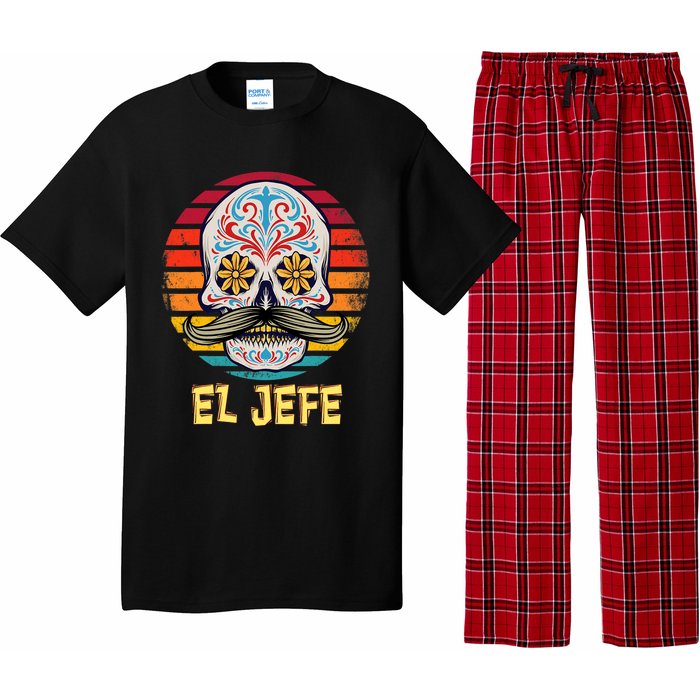 Mexican Dia De Los Muertos Day Of Dead El Jefe Pajama Set