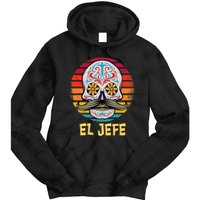 Mexican Dia De Los Muertos Day Of Dead El Jefe Tie Dye Hoodie