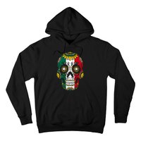 Mexican Dia De Los Muertos Day Costume Sugar Skull Flowers Hoodie