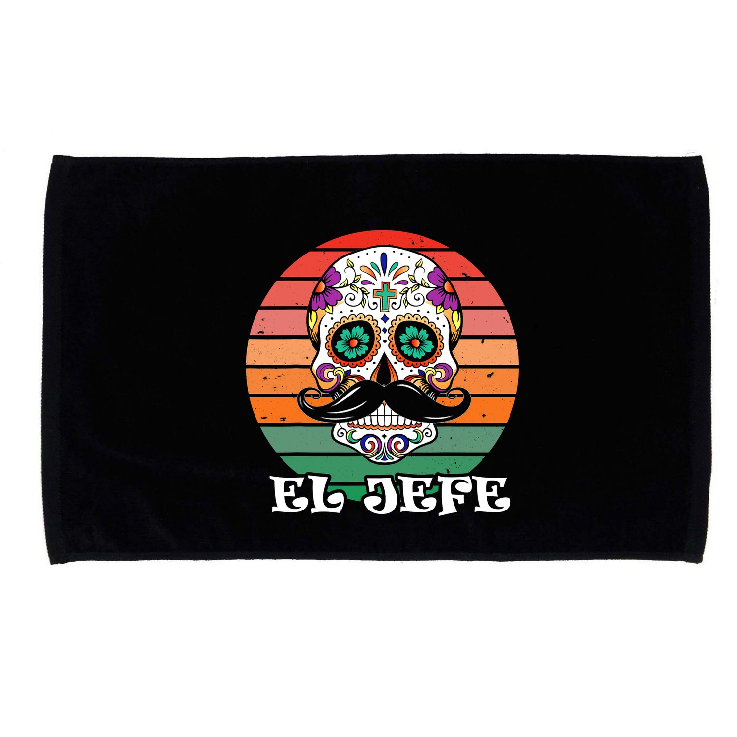 Mexican Dia De Los Muertos Day Of The Dead El Jefe Microfiber Hand Towel