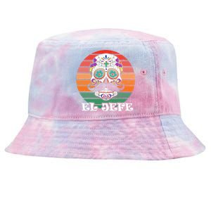 Mexican Dia De Los Muertos Day Of The Dead El Jefe Tie-Dyed Bucket Hat