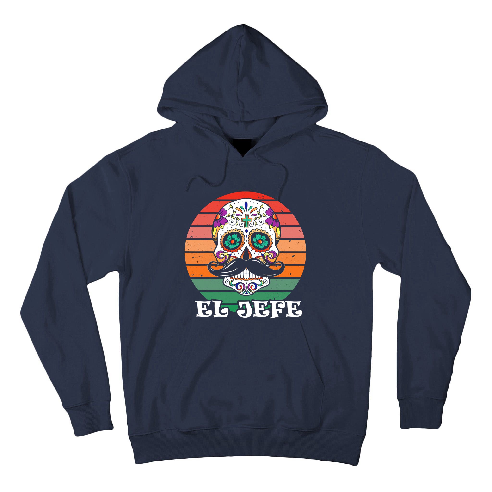 Mexican Dia De Los Muertos Day Of The Dead El Jefe Tall Hoodie