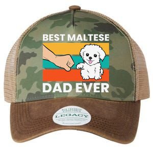 Maltese Dog Dad Best Maltese Dad Ever Legacy Tie Dye Trucker Hat