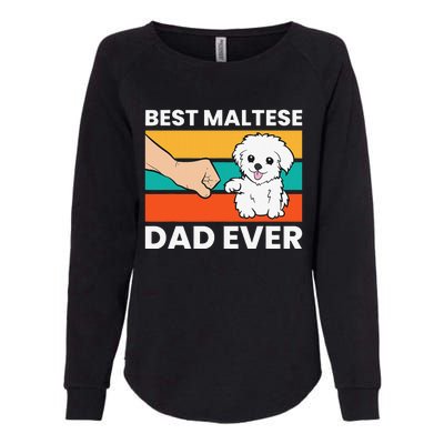 Maltese Dog Dad Best Maltese Dad Ever Womens California Wash Sweatshirt